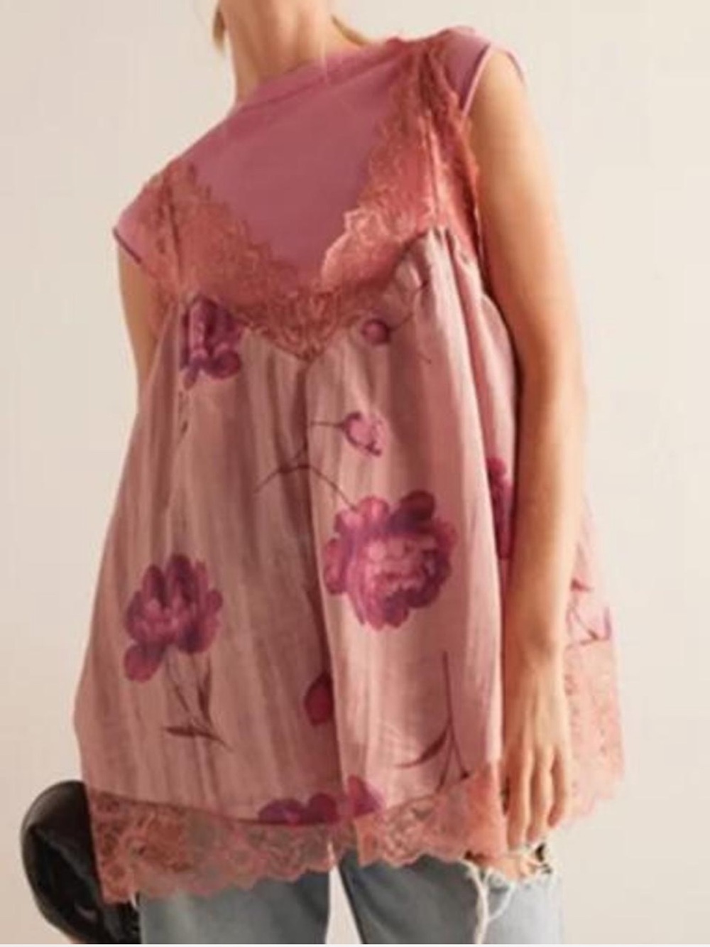 Free People Intimately Lacey Essential Printed Tunic Top 🌸